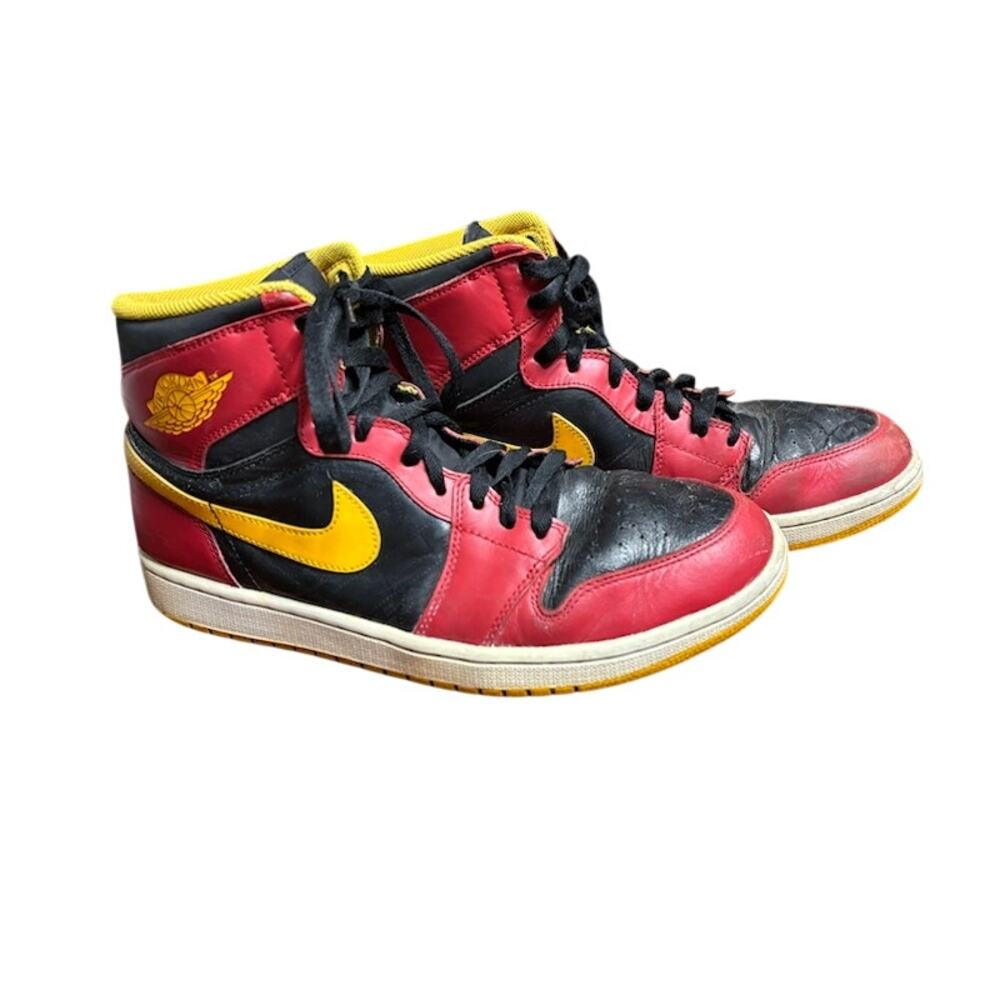 Air Jordan 1 Retro High Highlight Reel 2013 Black Red Volt Men’s 10.5 332550-017